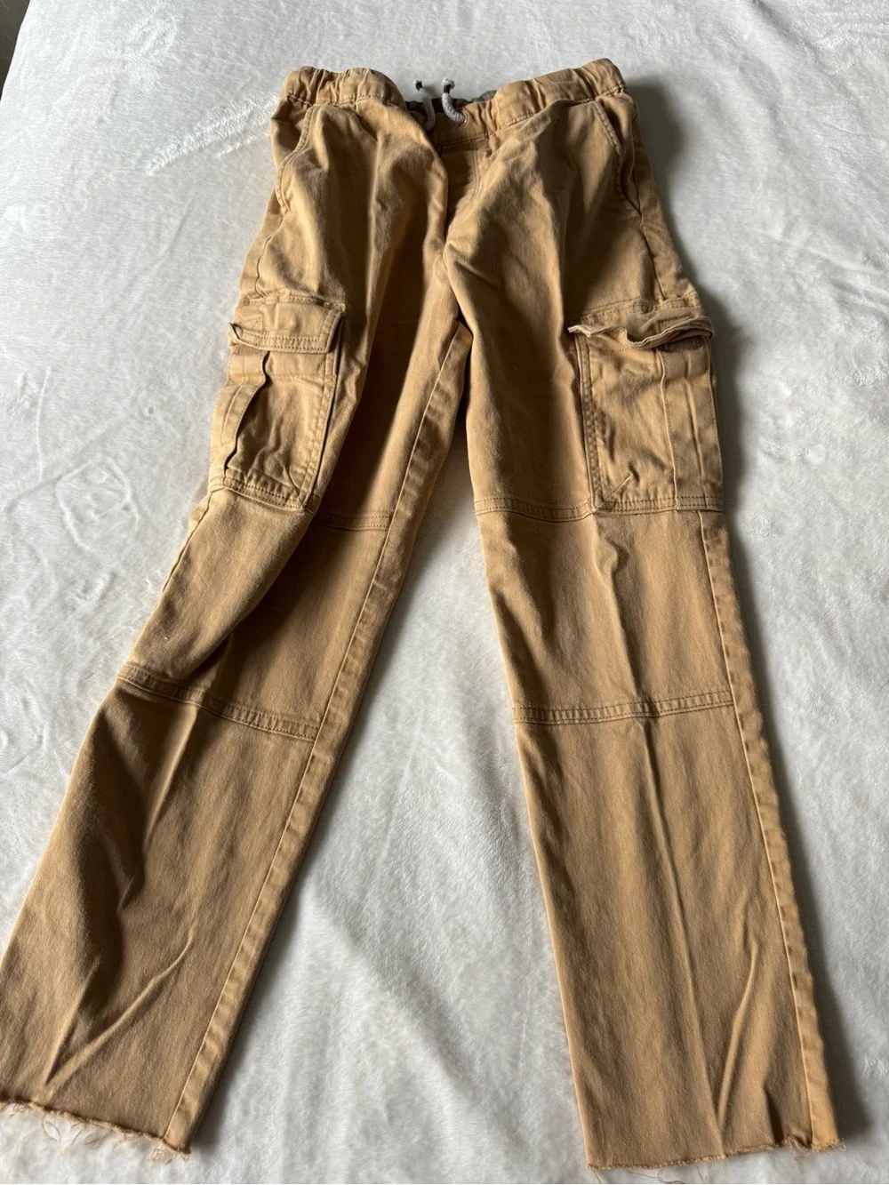 Gymboree Tan Cargo Joggers with Drawstring